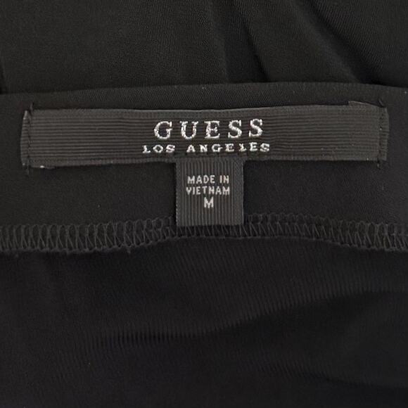 Guess Jumpsuit Womens M Black Embellished Shoulder Evening Party Dressy Pantsuit - Picture 5 of 8